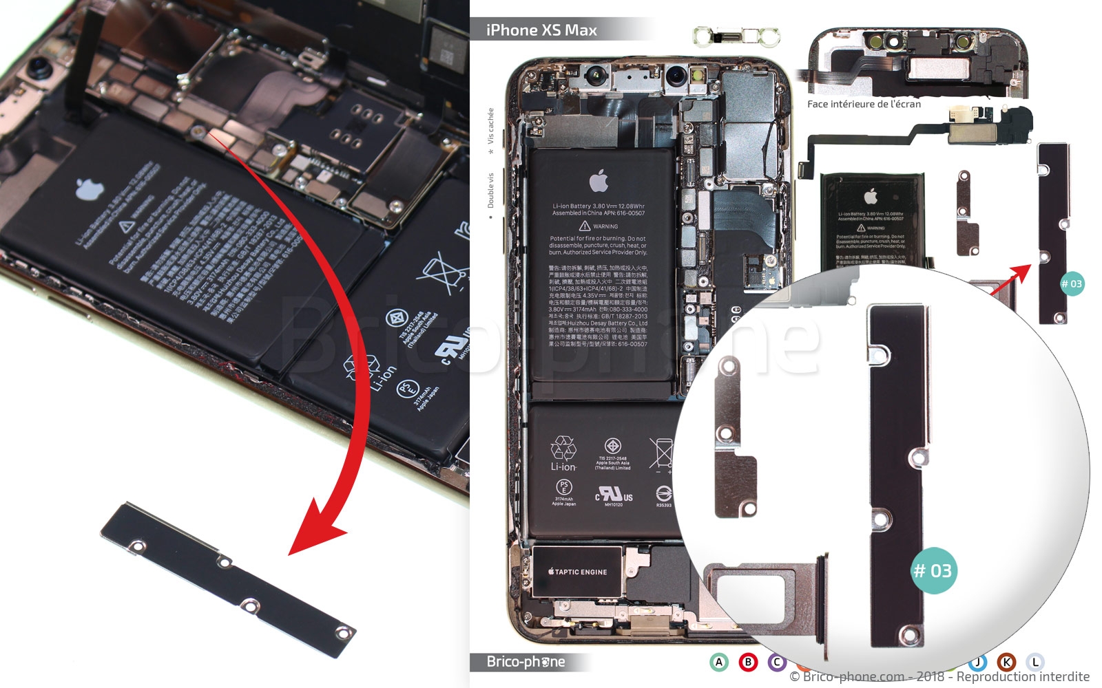 Changement de batterie sur iPhone XS Max photo 4