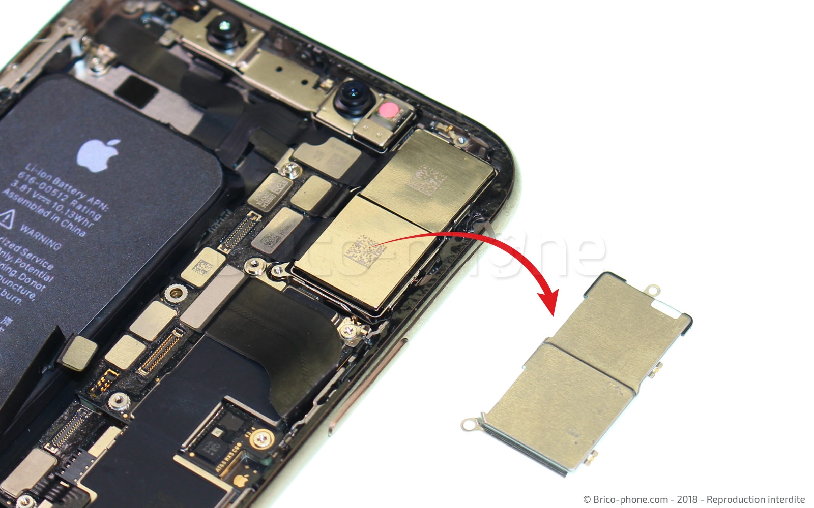 Changement de double caméra arrière sur iPhone XS photo 4