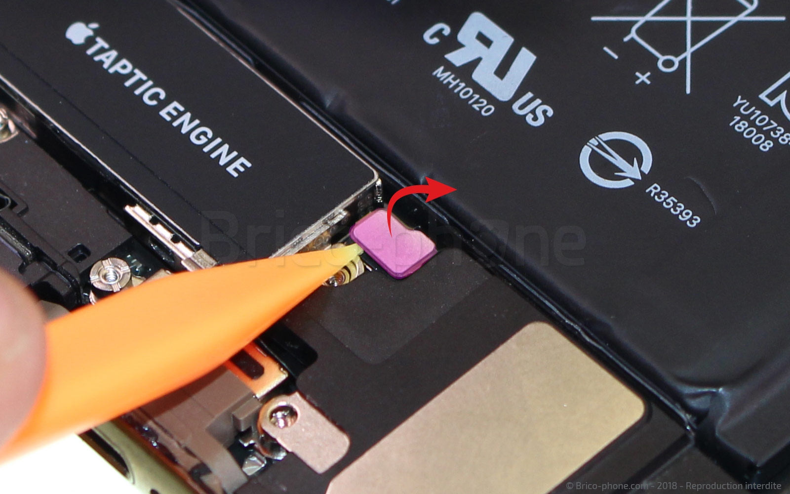 Changement du connecteur de charge sur iPhone XS photo 3