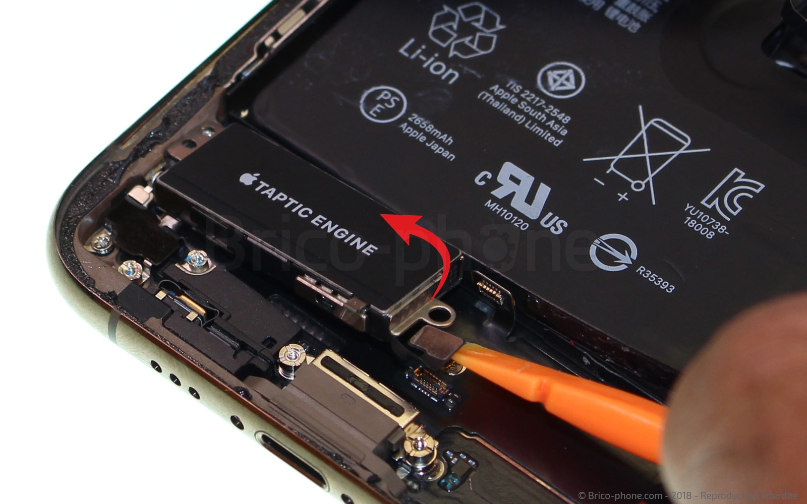 Changement du connecteur de charge sur iPhone XS photo 3