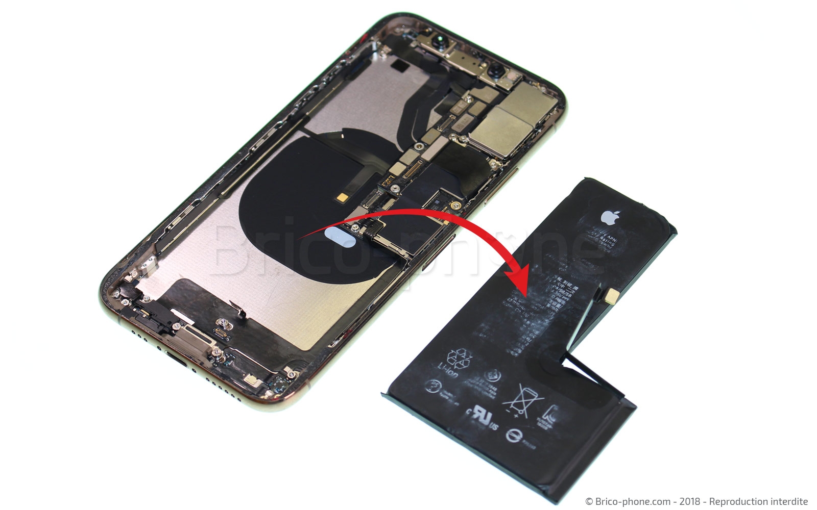 Changement du connecteur de charge sur iPhone XS photo 2