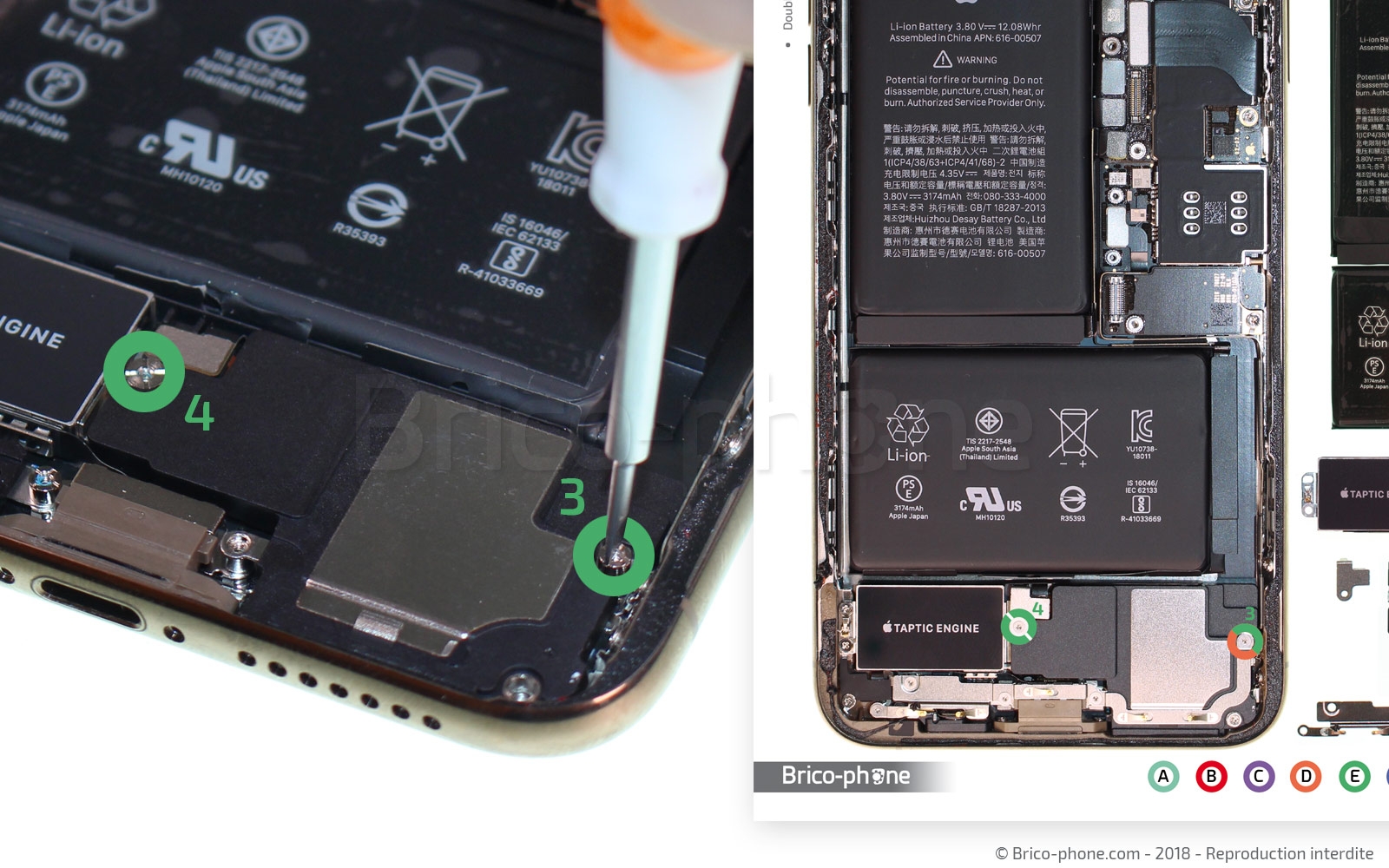 Changement du haut-parleur externe sur iPhone XS Max photo 2