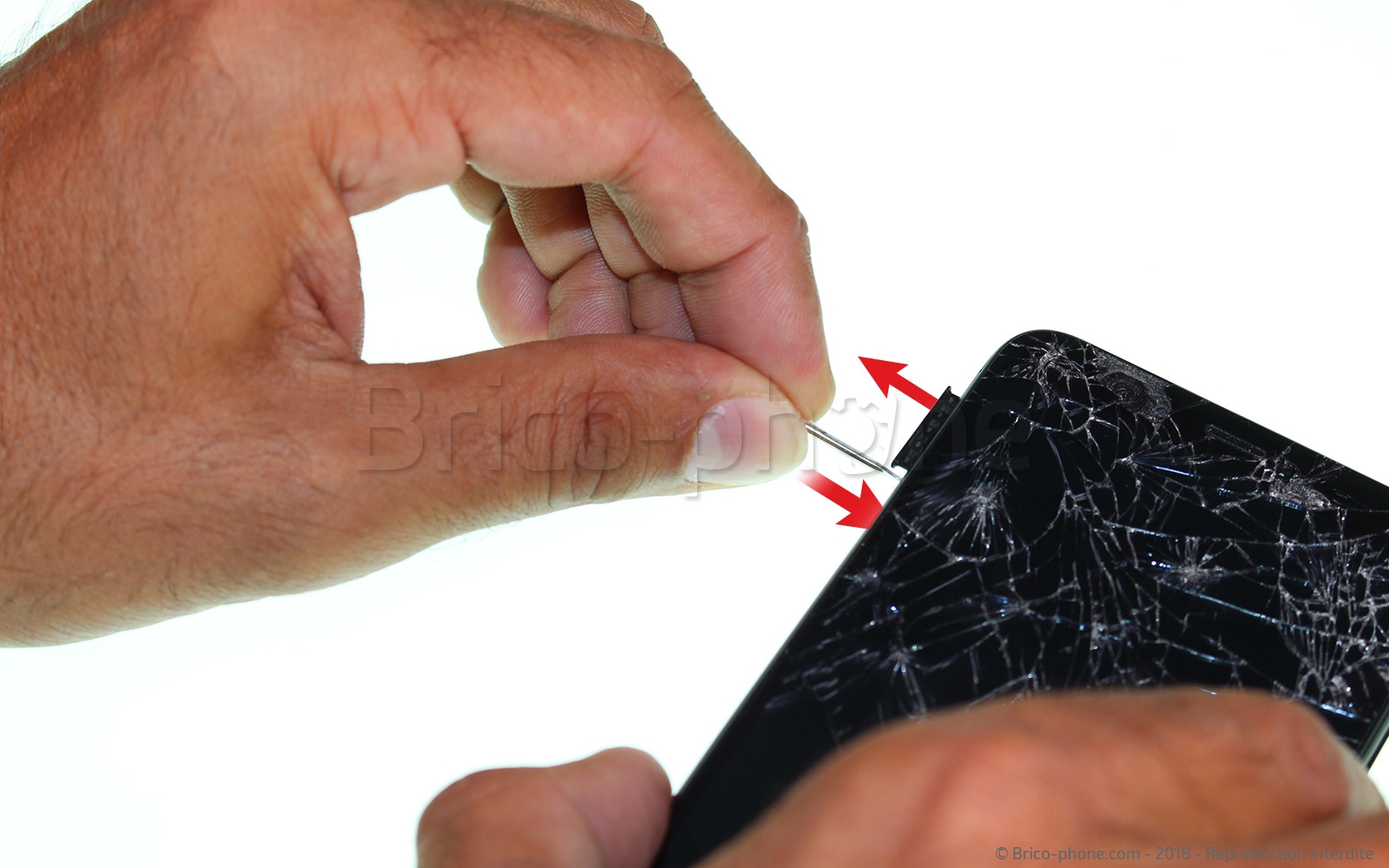 Changement de coque arrière avec lecteur d'empreintes sur P Smart 2018 photo 2