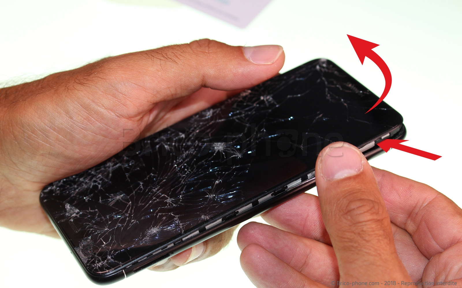 Changement de coque arrière avec lecteur d'empreintes sur P Smart 2018 photo 1