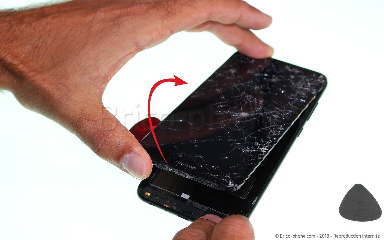 Changement d'écran (vitre+LCD) sur P Smart 2018 photo 2