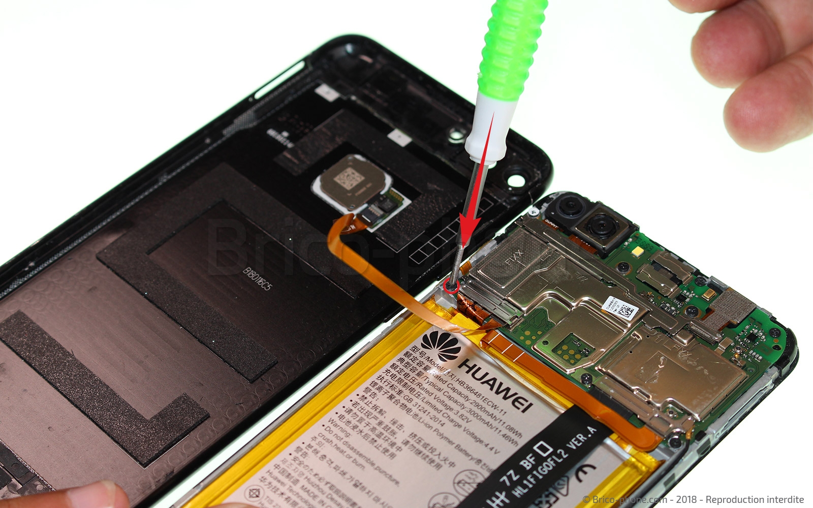 Changement d'écran (vitre+LCD) sur P Smart 2018 photo 1