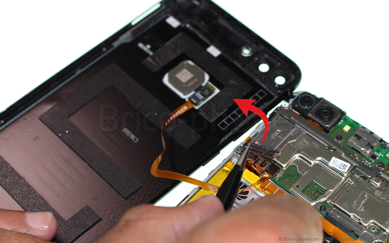 Changement d'écran (vitre+LCD) sur P Smart 2018 photo 2