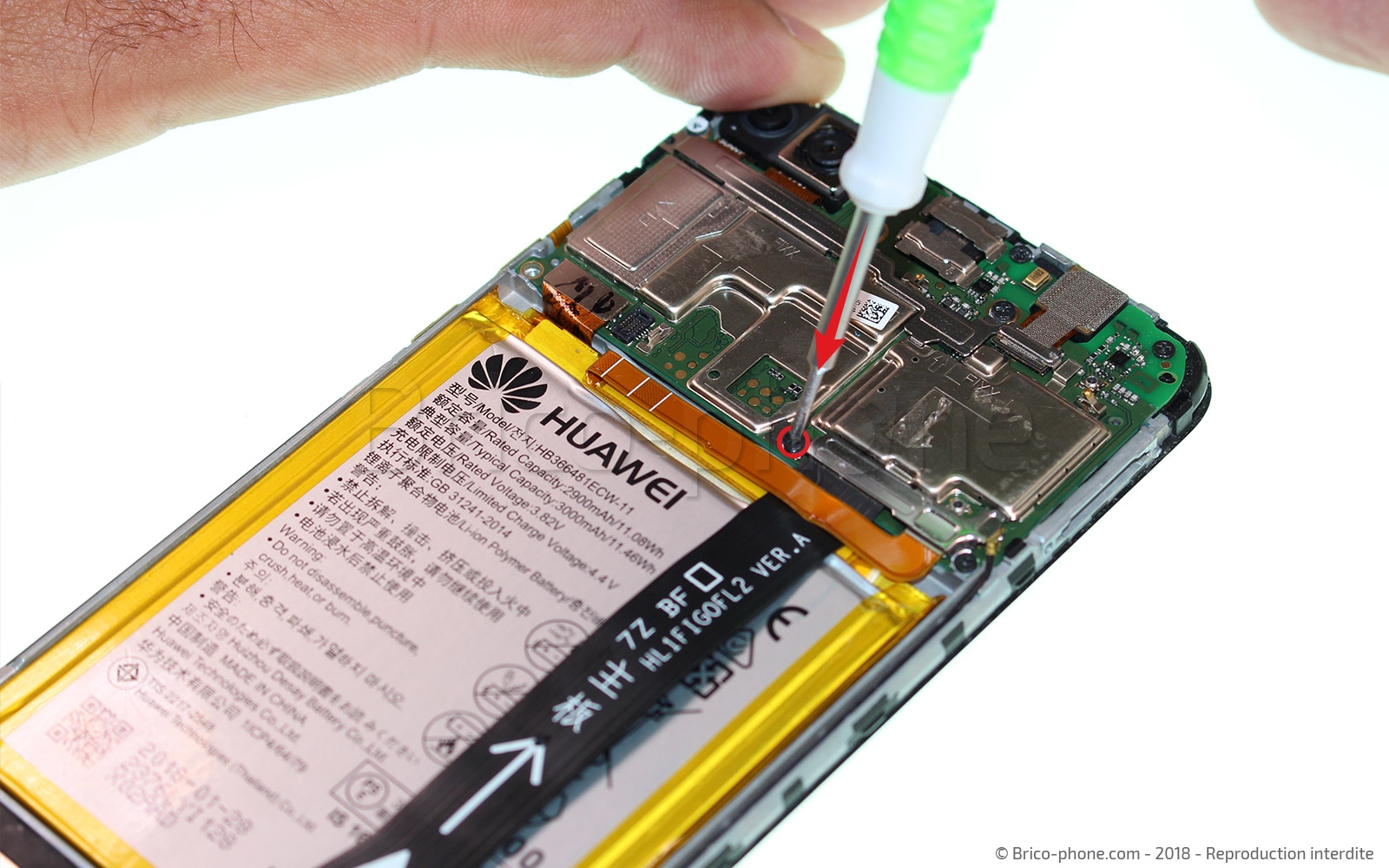 Changement d'écran (vitre+LCD) sur P Smart 2018 photo 1