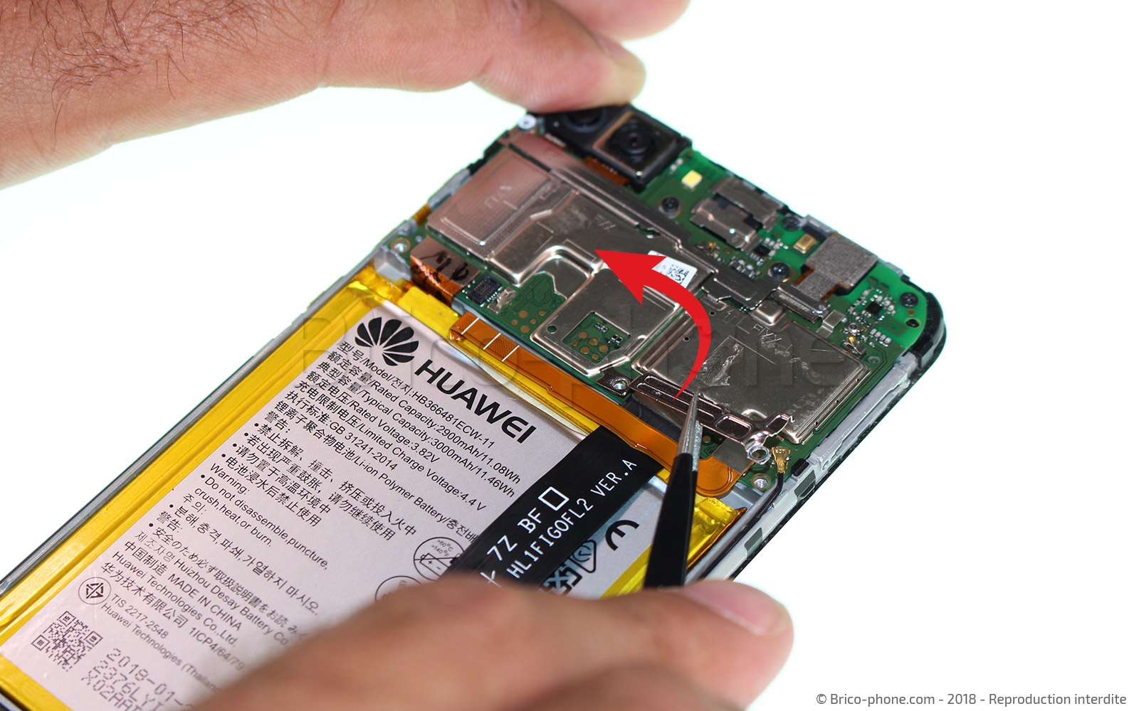 Changement d'écran (vitre+LCD) sur P Smart 2018 photo 2