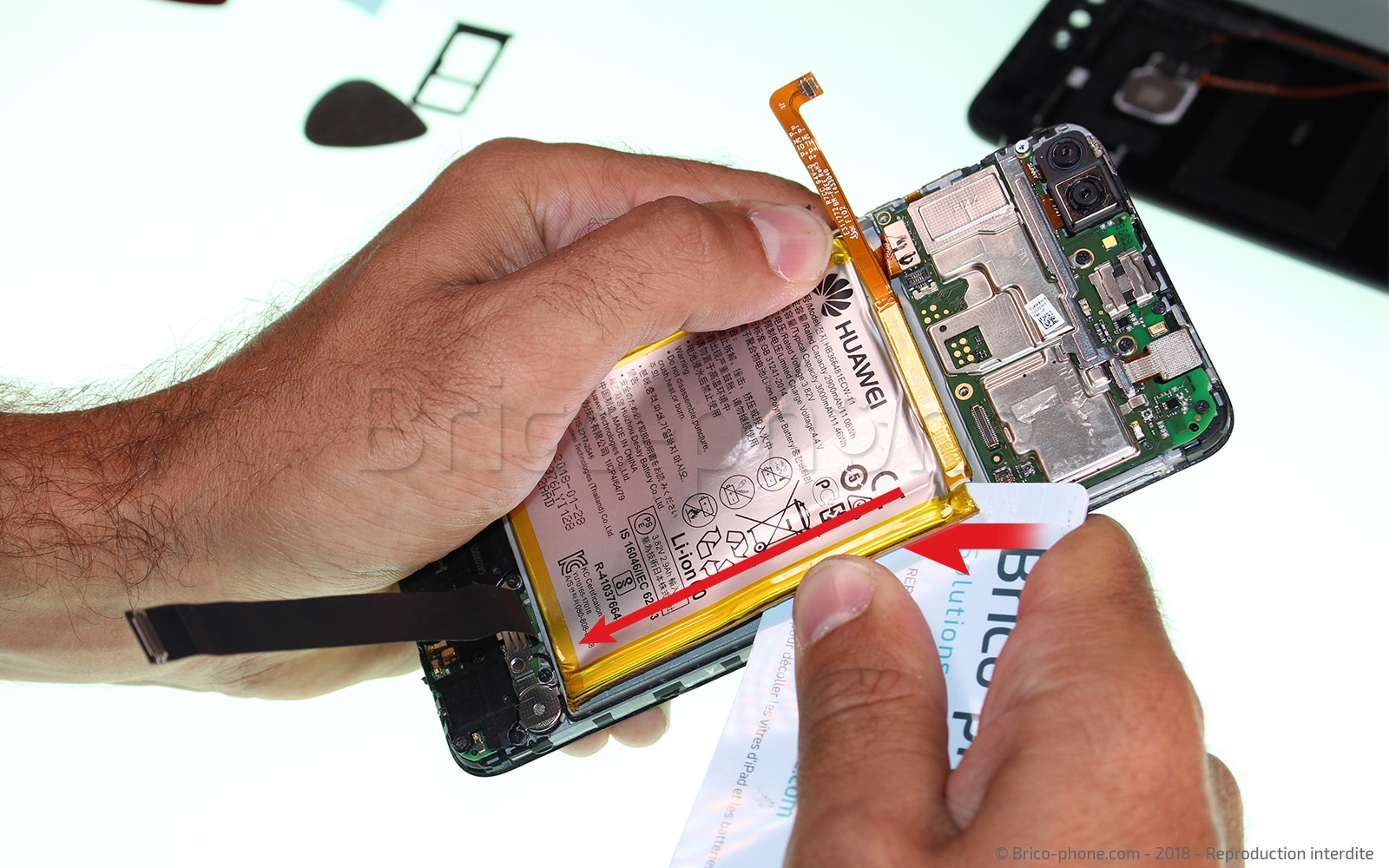 Changement d'écran (vitre+LCD) sur P Smart 2018 photo 2