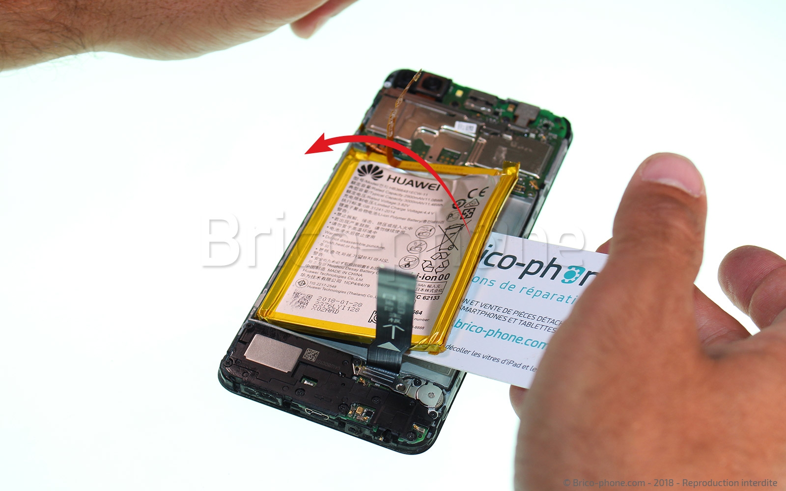 Changement d'écran (vitre+LCD) sur P Smart 2018 photo 3