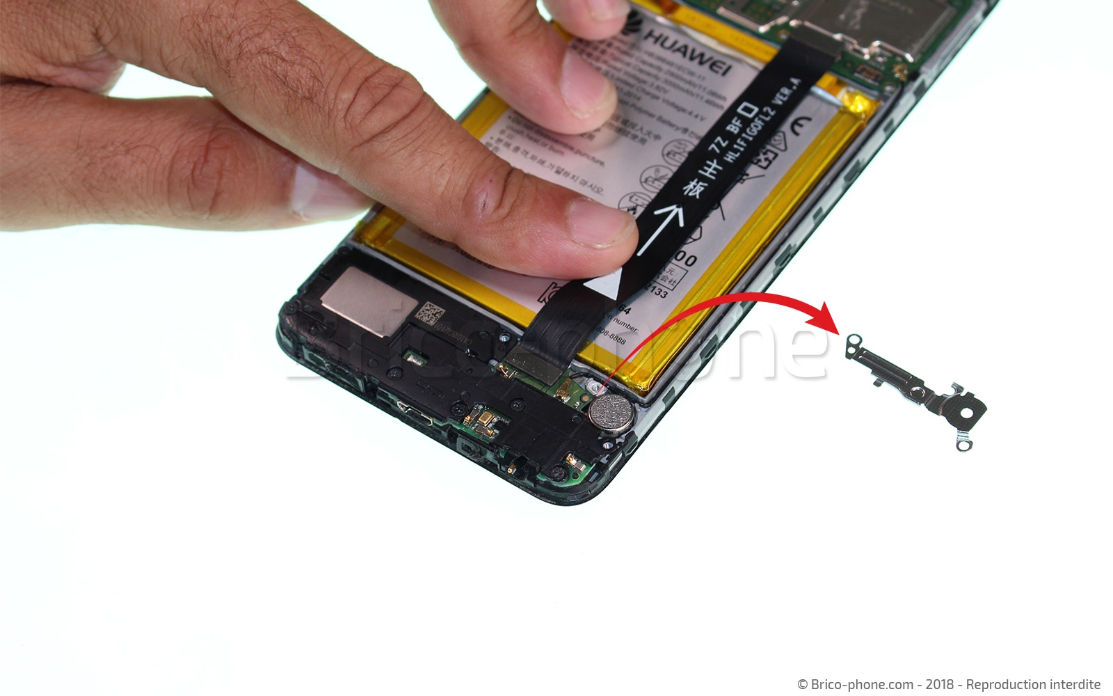 Changement d'écran (vitre+LCD) sur P Smart 2018 photo 3