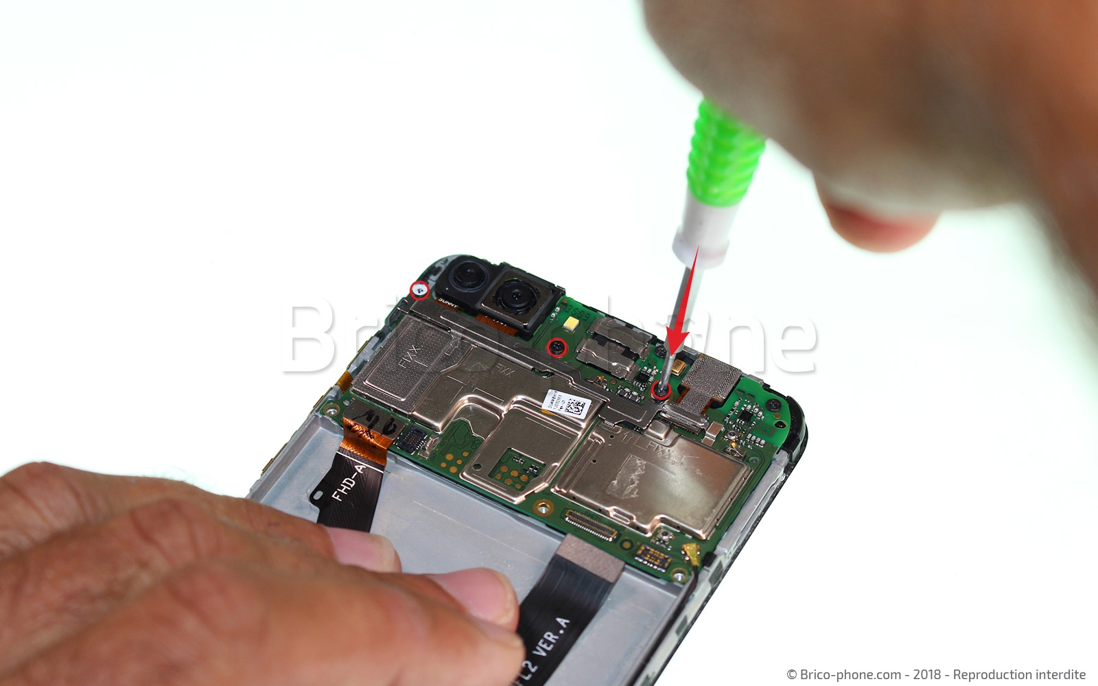 Changement d'écran (vitre+LCD) sur P Smart 2018 photo 1