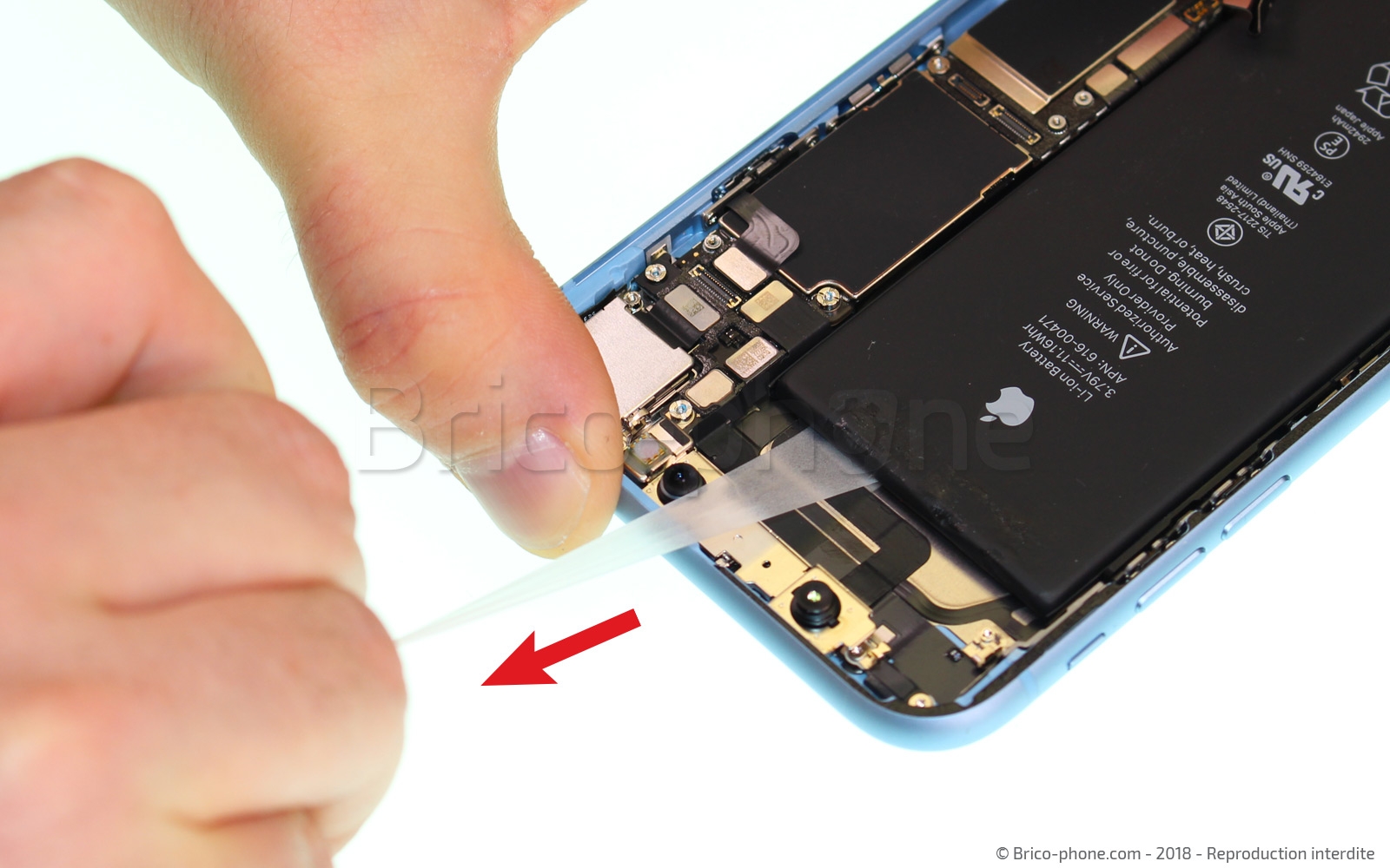 Changement de batterie sur iPhone XR photo 4