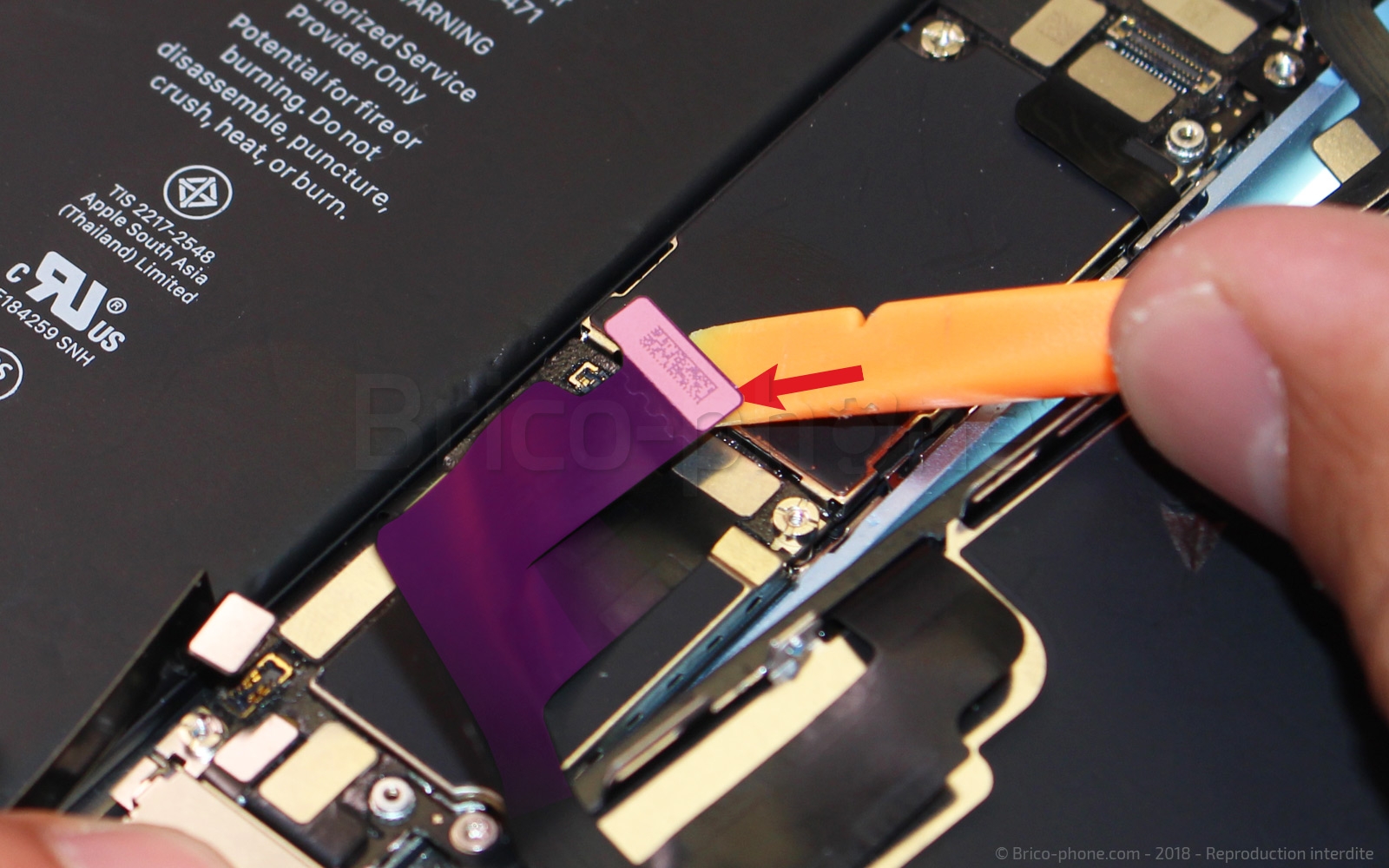 Changement du vibreur Taptic Engine sur iPhone XR photo 2