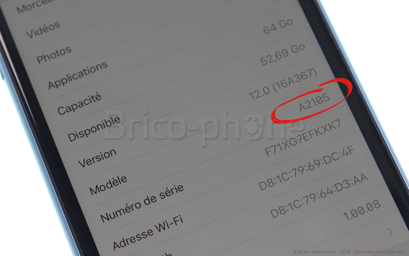 Changement de caméra arrière sur iPhone XR photo 1