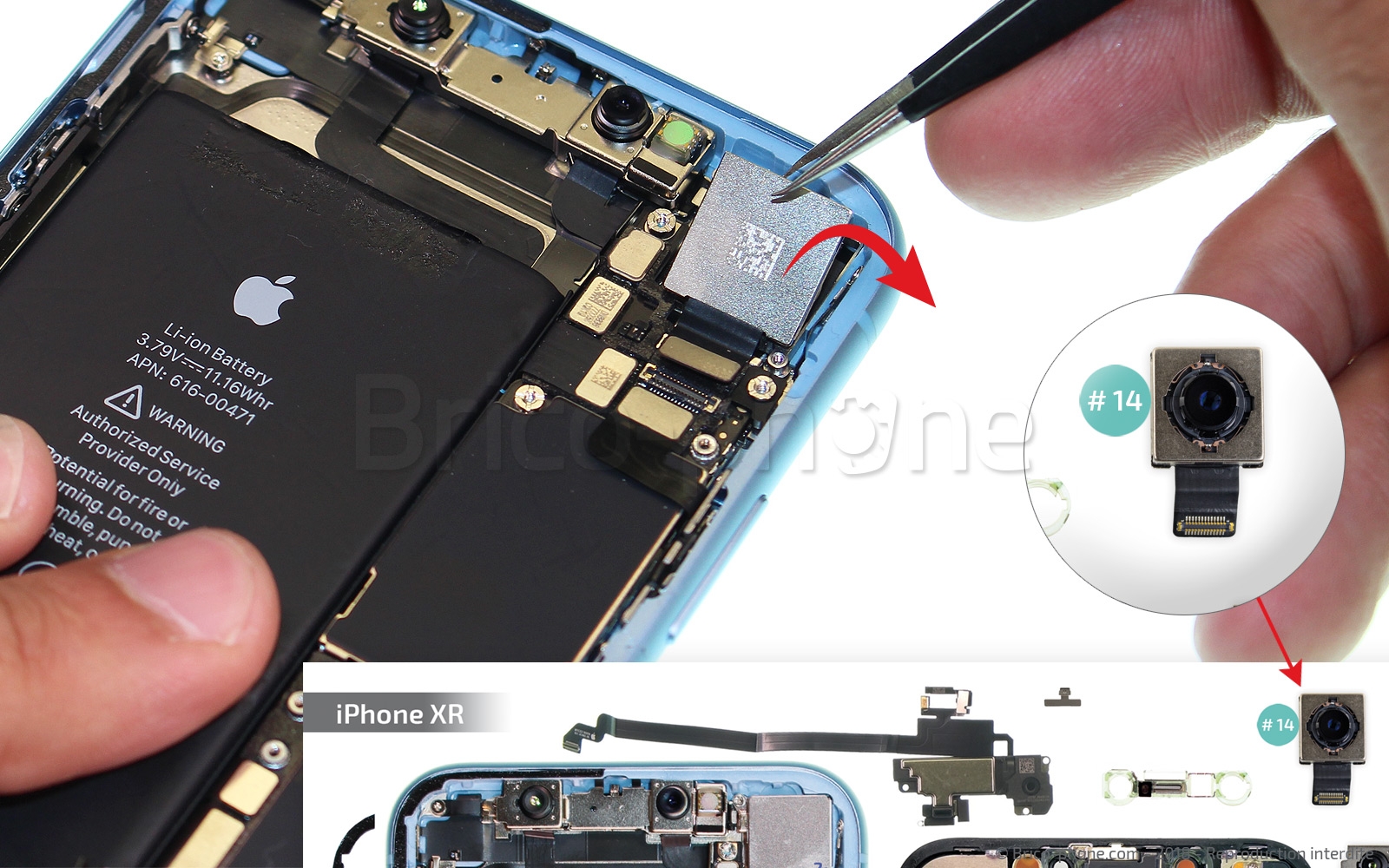 Changement de caméra arrière sur iPhone XR photo 2
