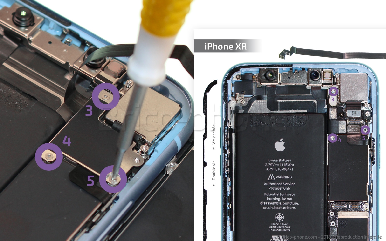 Changement de haut-parleur externe sur iPhone XR photo 3