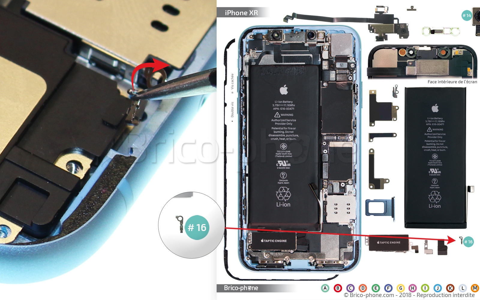 Changement de haut-parleur externe sur iPhone XR photo 3