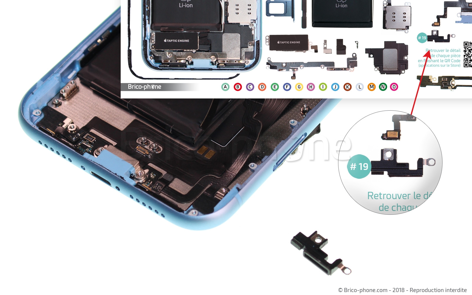 Changement d'antenne basse sur iPhone XR photo 2