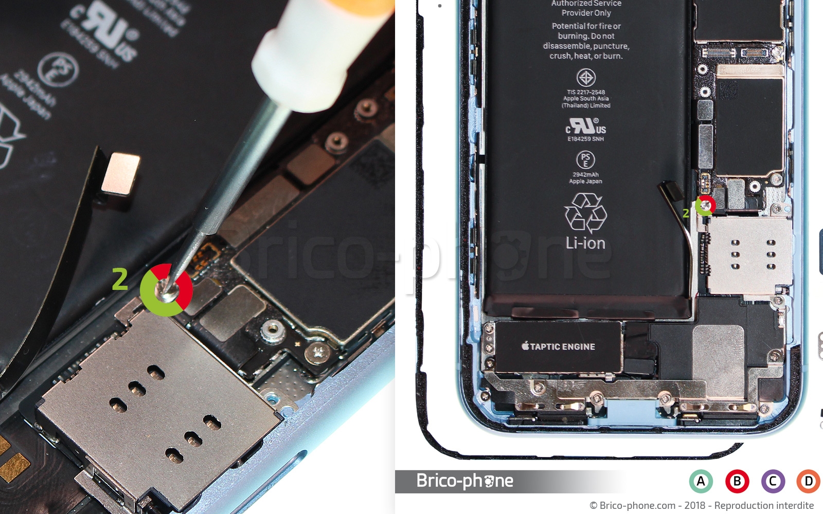 Changement d'antenne basse sur iPhone XR photo 2