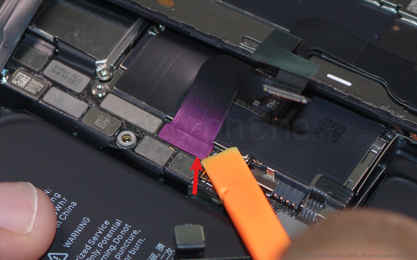 Changement du vibreur Taptic Engine sur iPhone XS photo 2