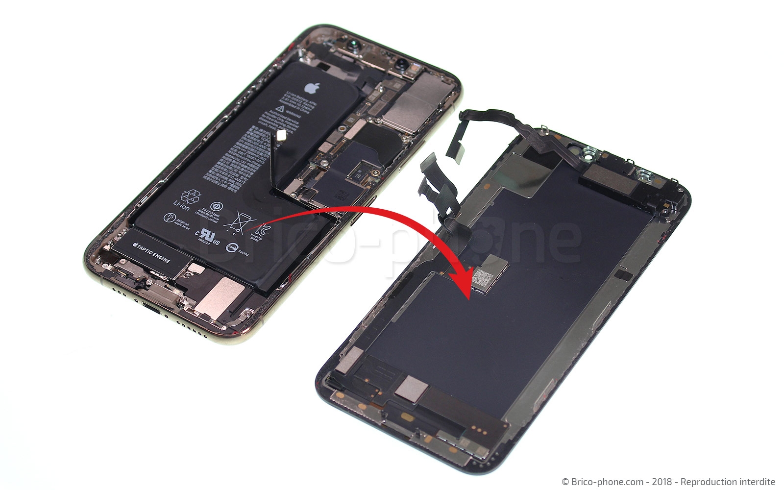 Changement du vibreur Taptic Engine sur iPhone XS photo 3