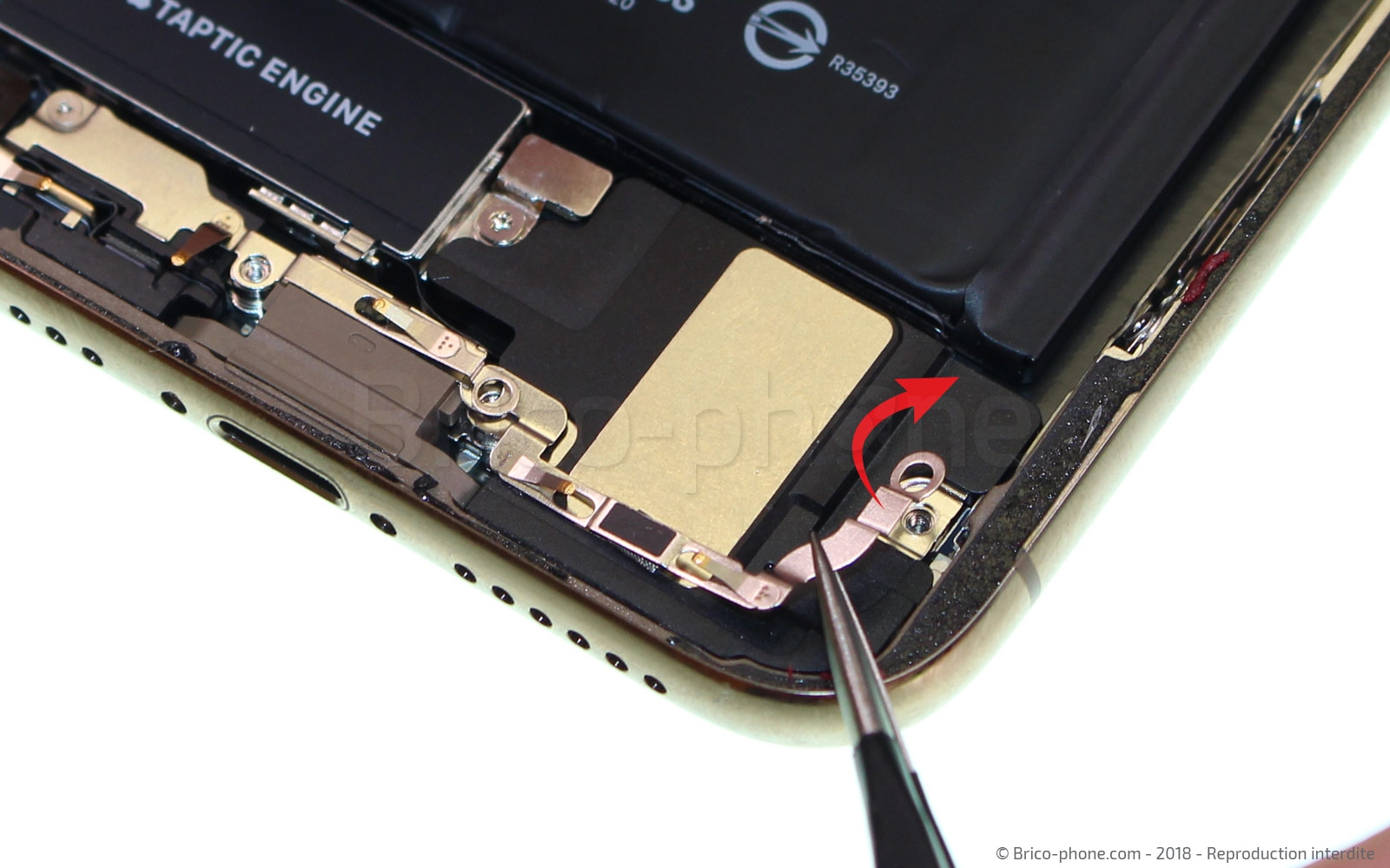Changement du vibreur Taptic Engine sur iPhone XS photo 3