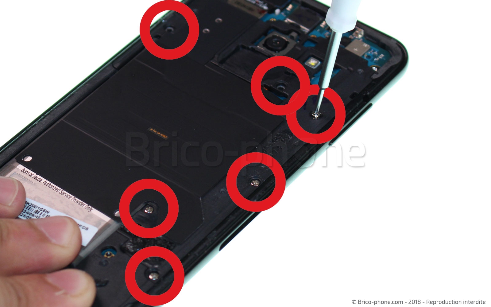 Démontage complet sur Galaxy A8 2018 photo 3