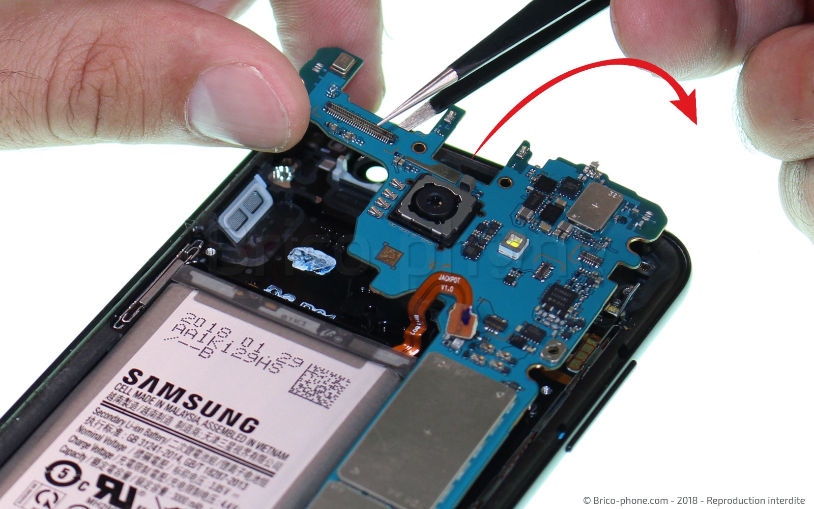 Démontage complet sur Galaxy A8 2018 photo 1