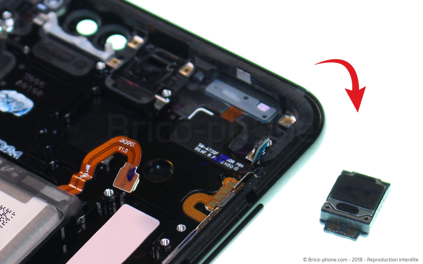 Démontage complet sur Galaxy A8 2018 photo 3