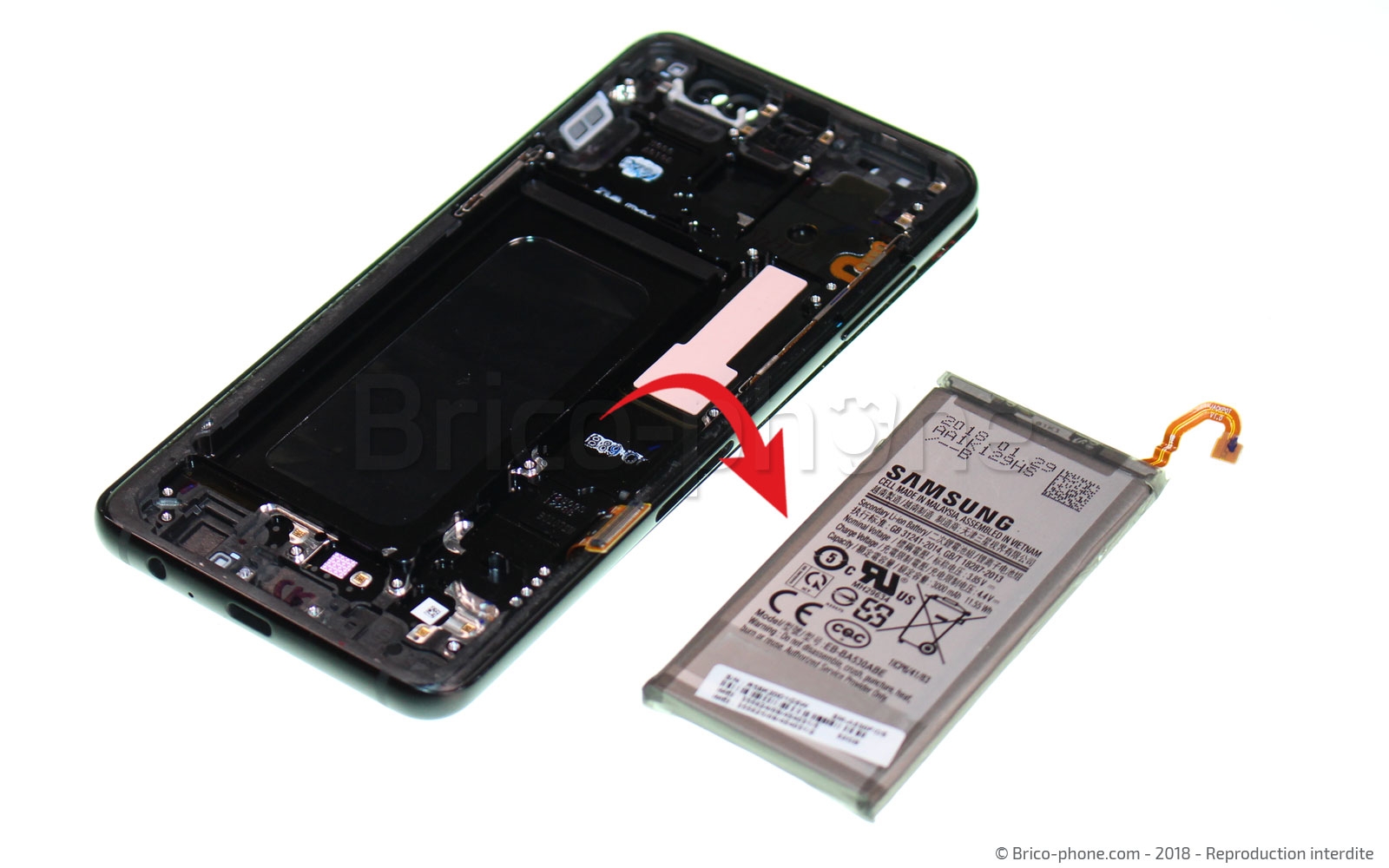 Démontage complet sur Galaxy A8 2018 photo 4