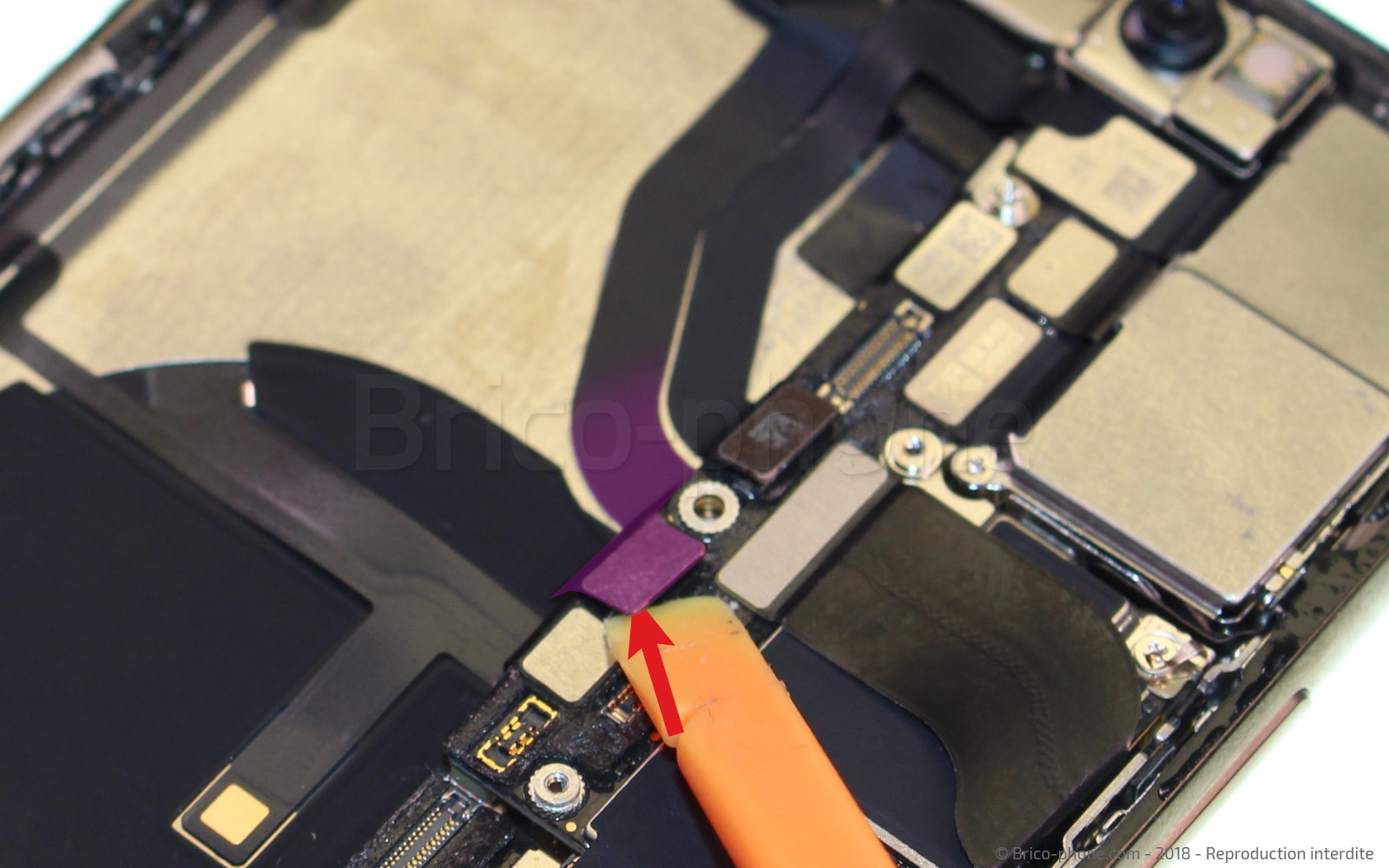 Changement de caméra avant Facetime sur iPhone XS photo 2