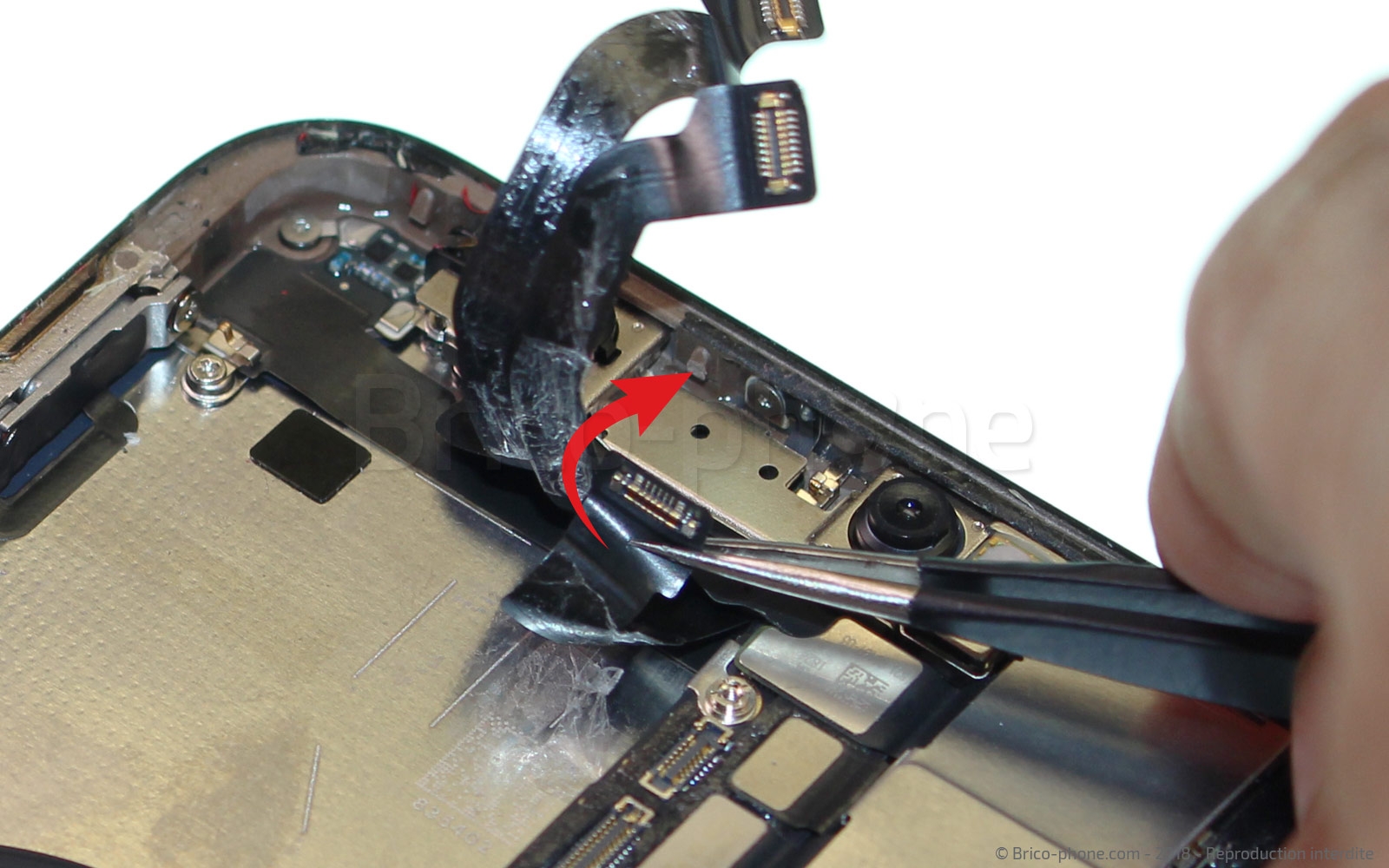 Changement de caméra avant Facetime sur iPhone XS photo 3