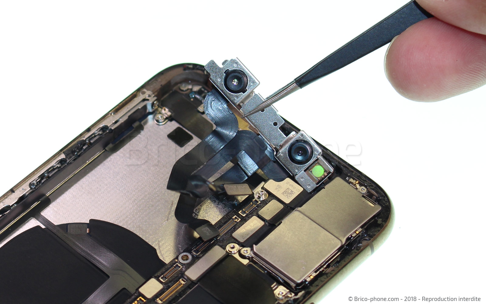 Changement de caméra avant Facetime sur iPhone XS photo 2