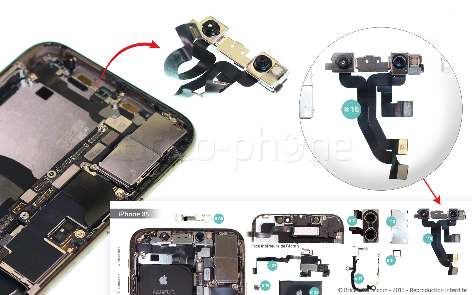 Changement de caméra avant Facetime sur iPhone XS photo 3