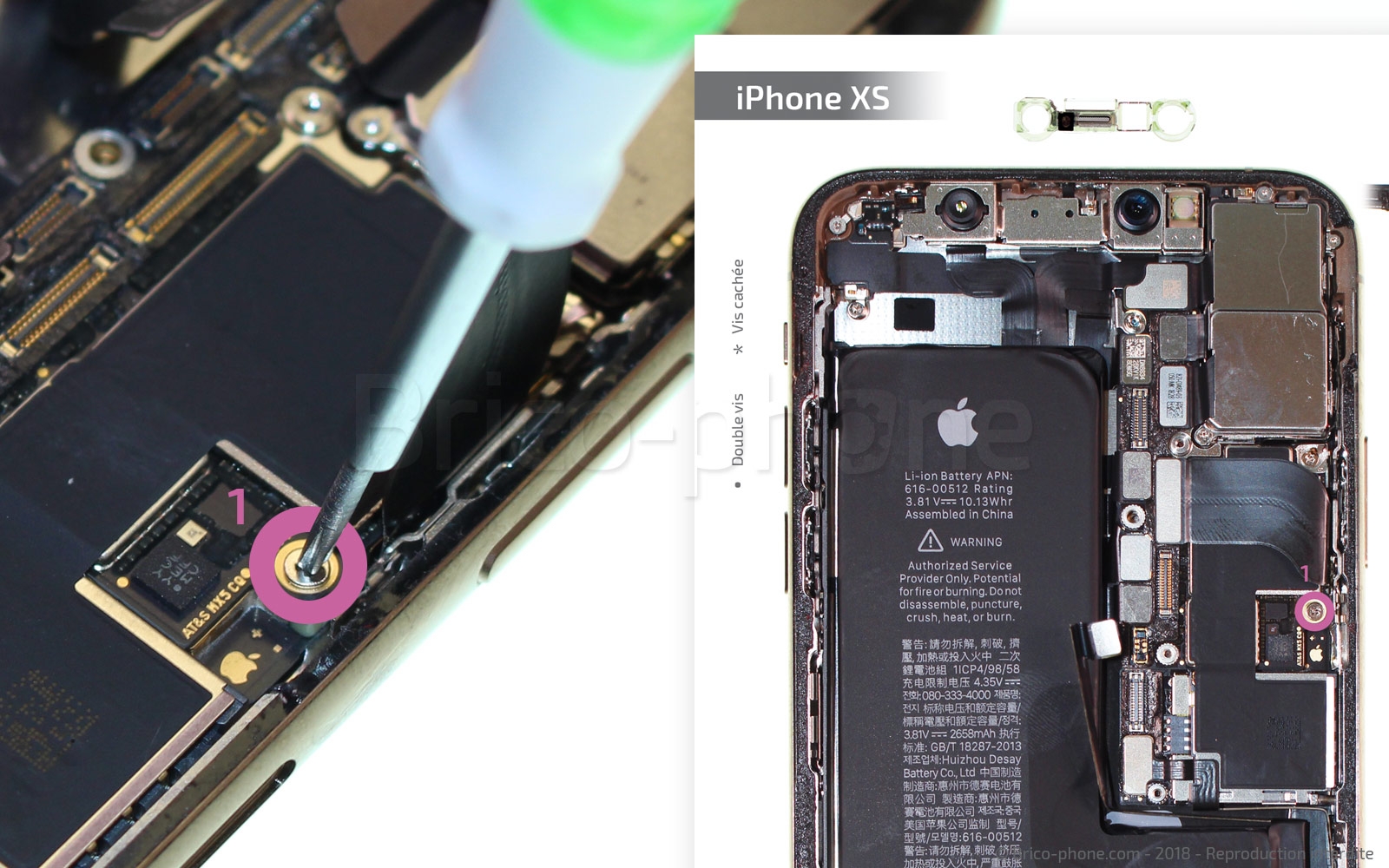 Changement de nappe volume et induction sur iPhone XS photo 1