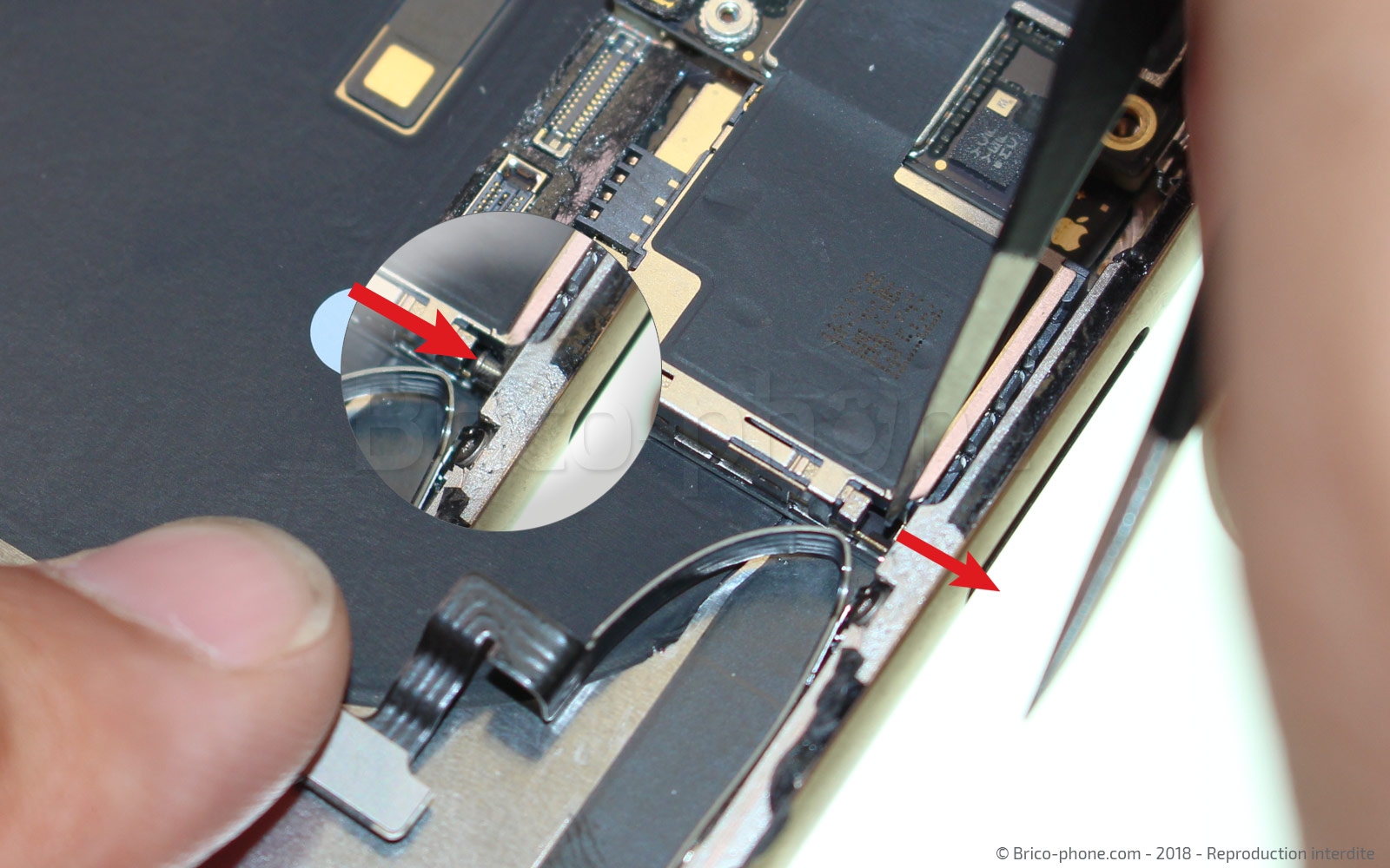 Changement de nappe volume et induction sur iPhone XS photo 1