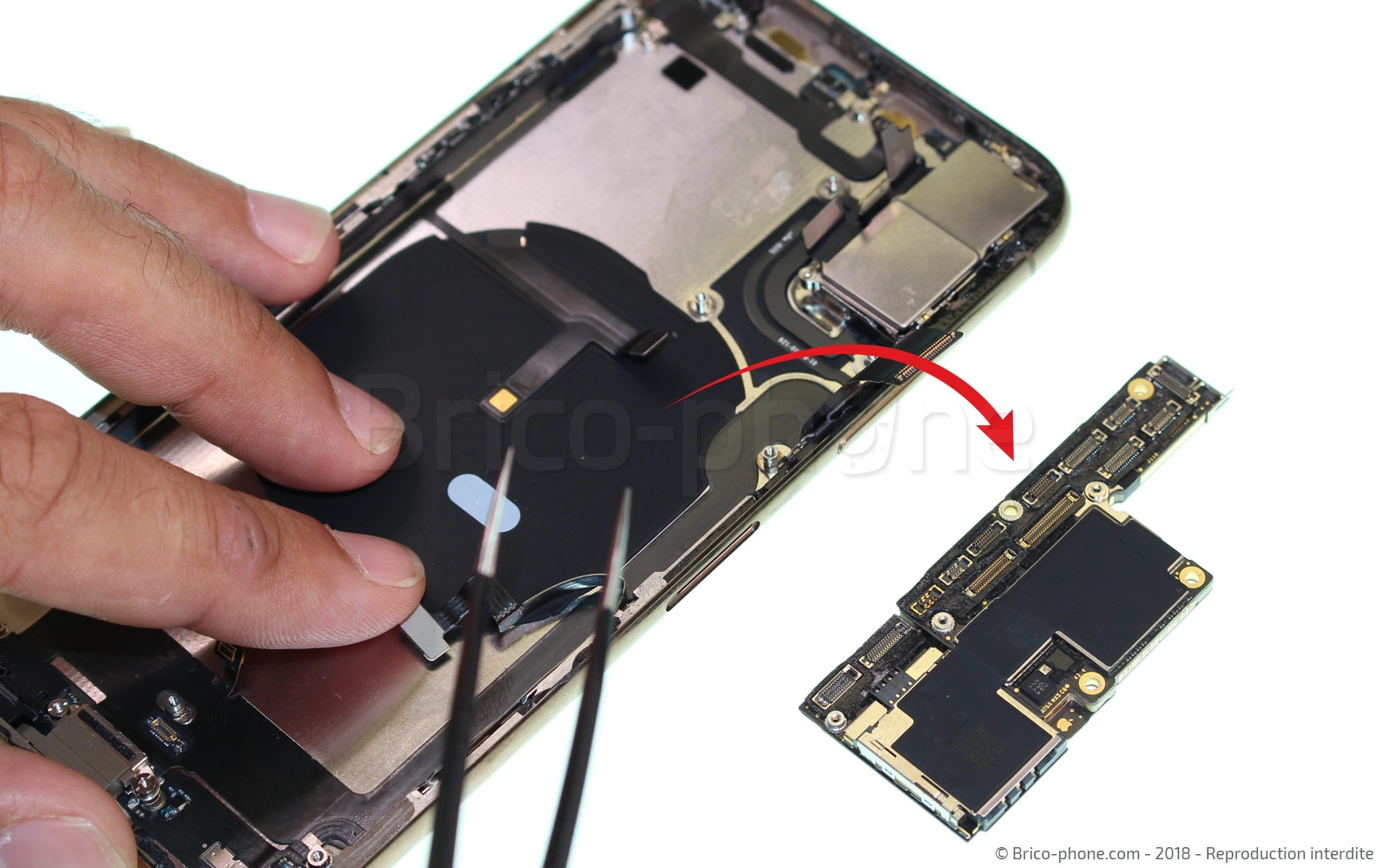 Changement de nappe volume et induction sur iPhone XS photo 2