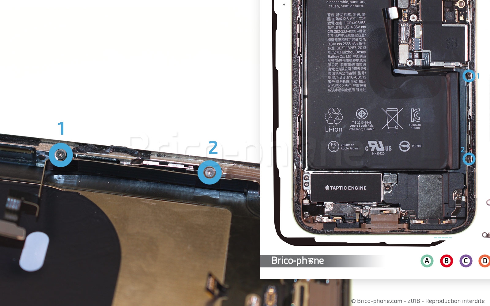 Changement de nappe volume et induction sur iPhone XS photo 1