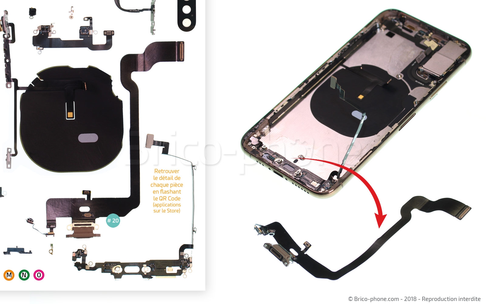 Changement de nappe volume et induction sur iPhone XS photo 3