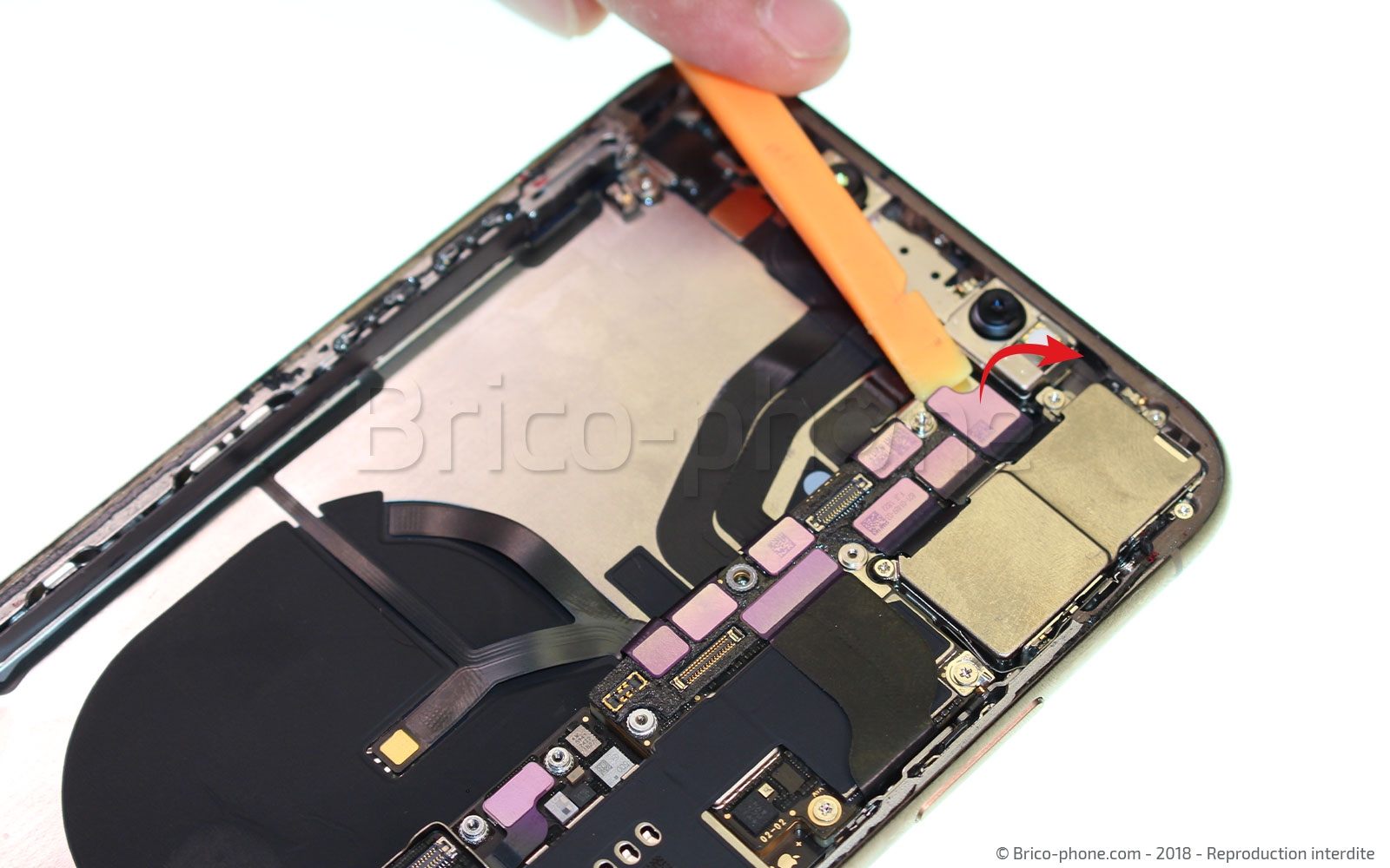 Changement du connecteur de charge sur iPhone XS Max photo 1