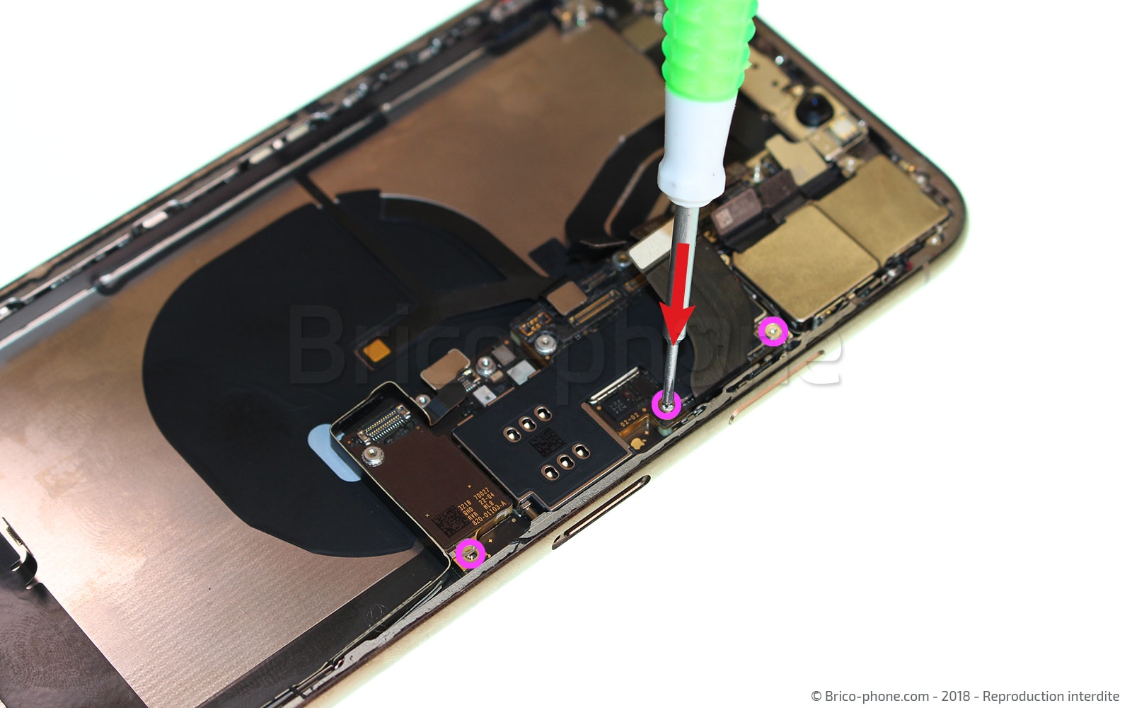 Changement du connecteur de charge sur iPhone XS Max photo 1