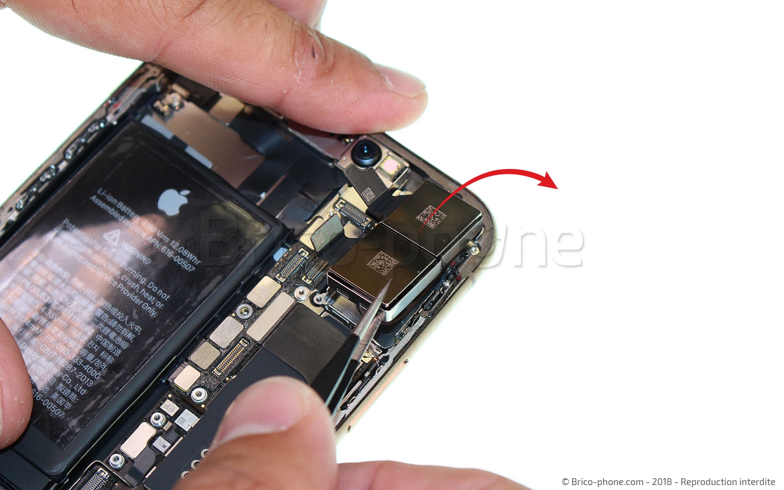 Changement de double caméra arrière sur iPhone XS Max photo 3
