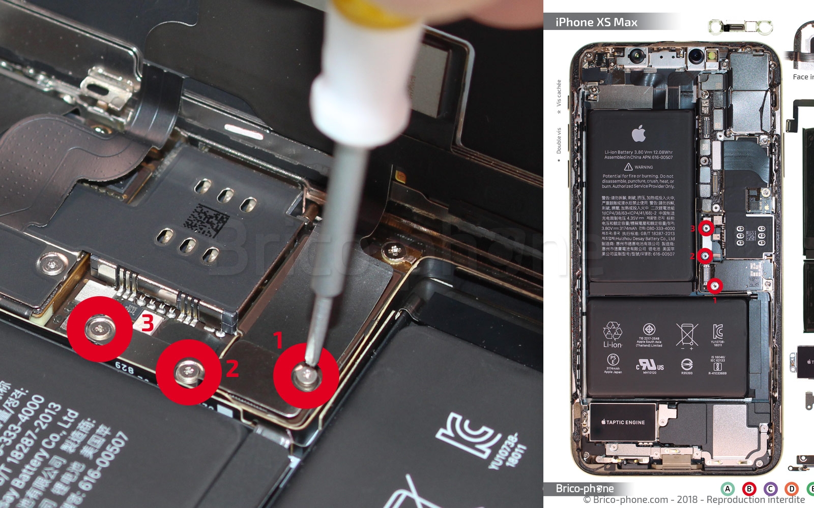 Changement du vibreur Taptic Engine sur iPhone XS Max photo 1