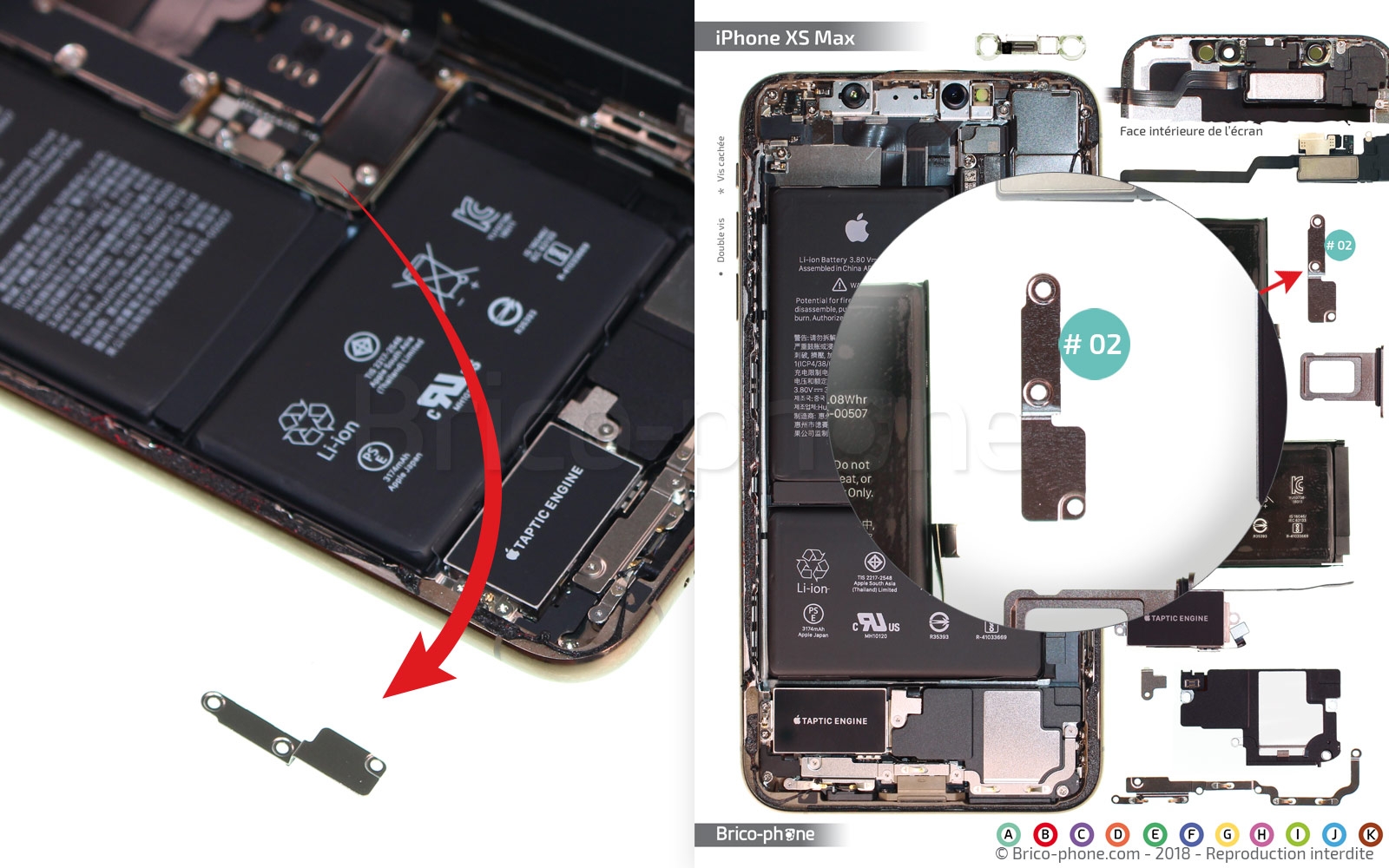 Changement du vibreur Taptic Engine sur iPhone XS Max photo 3