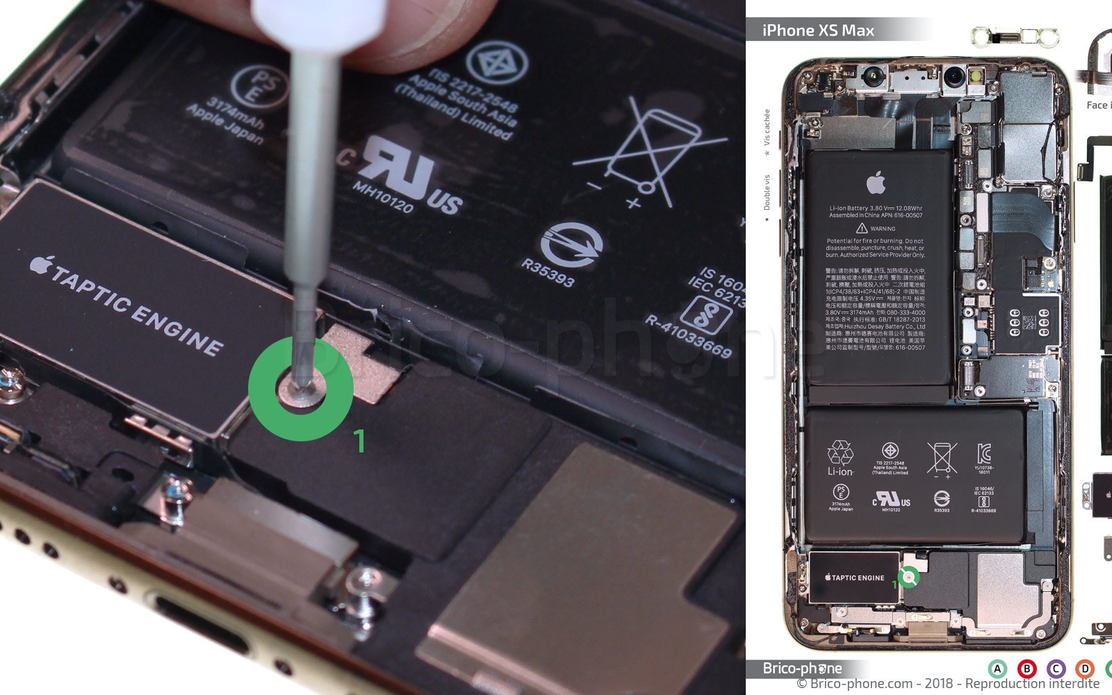 Changement du vibreur Taptic Engine sur iPhone XS Max photo 1