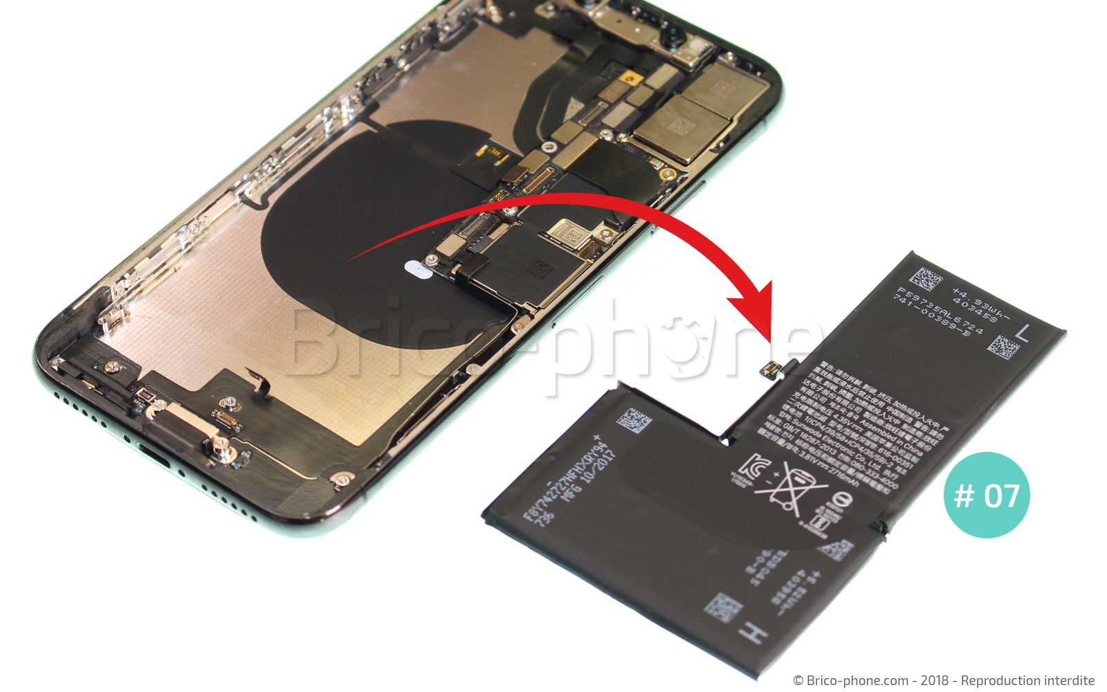 Démontage complet sur iPhone X photo 2