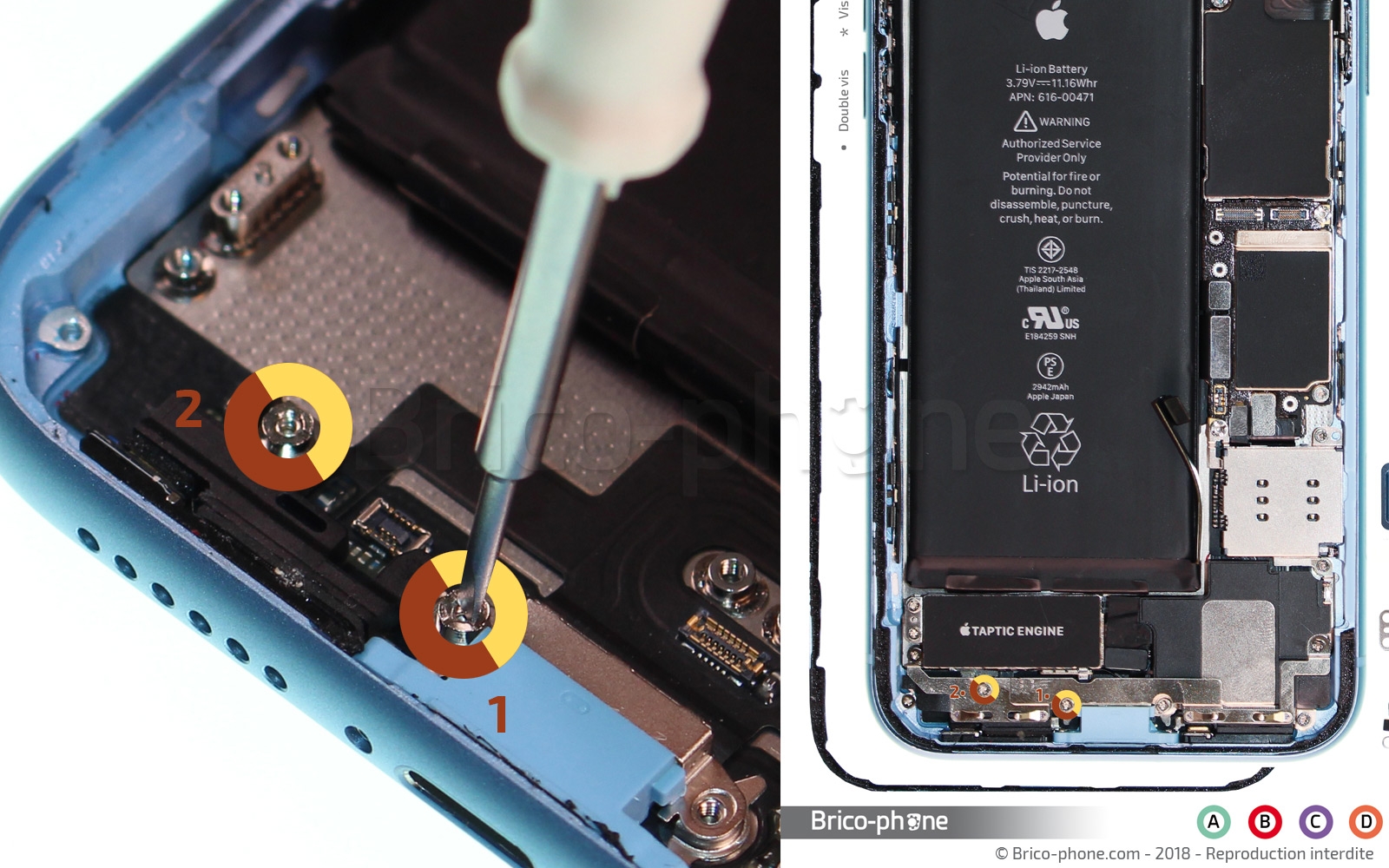 Changement du connecteur de charge sur iPhone XR photo 1