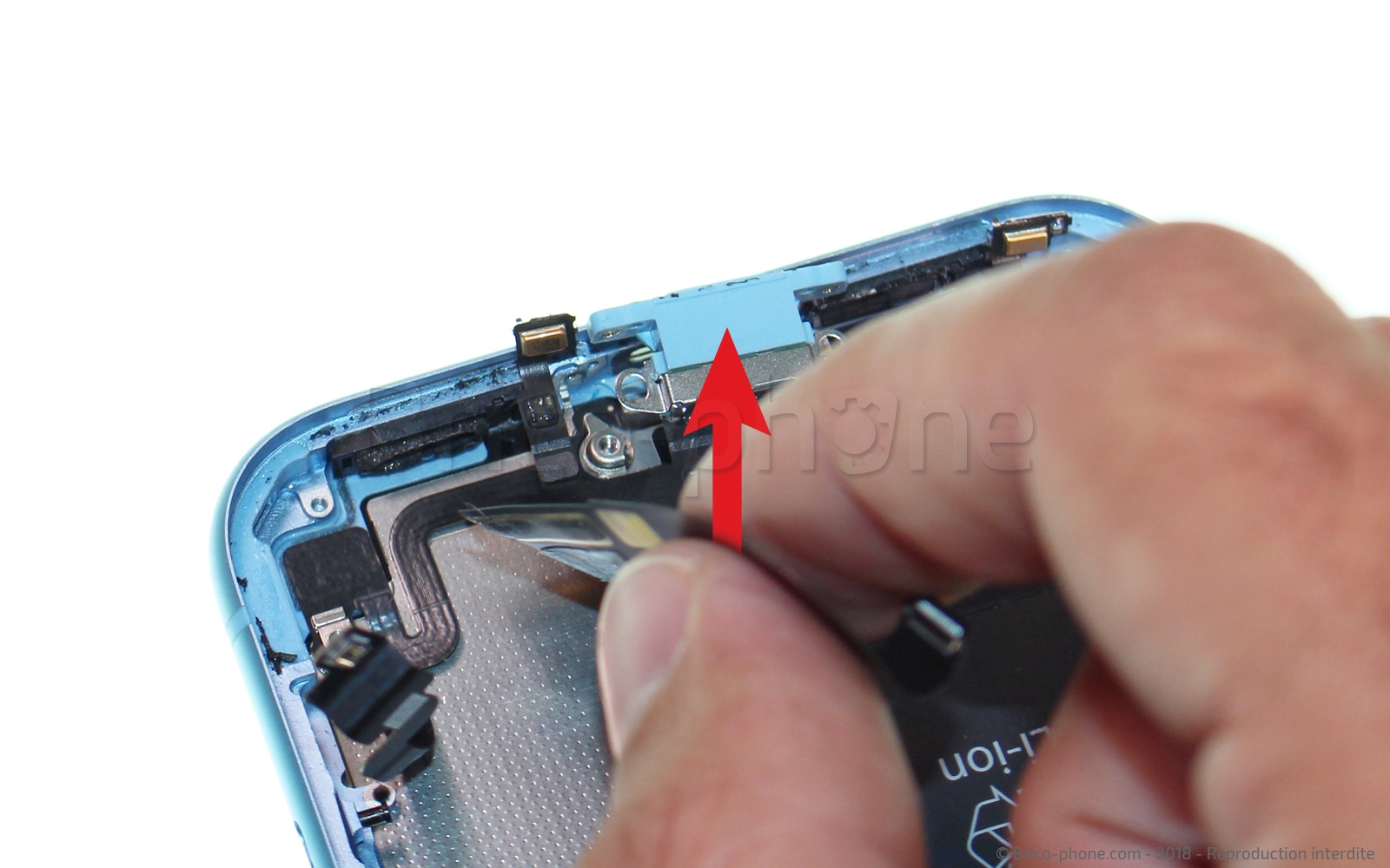 Changement du connecteur de charge sur iPhone XR photo 3